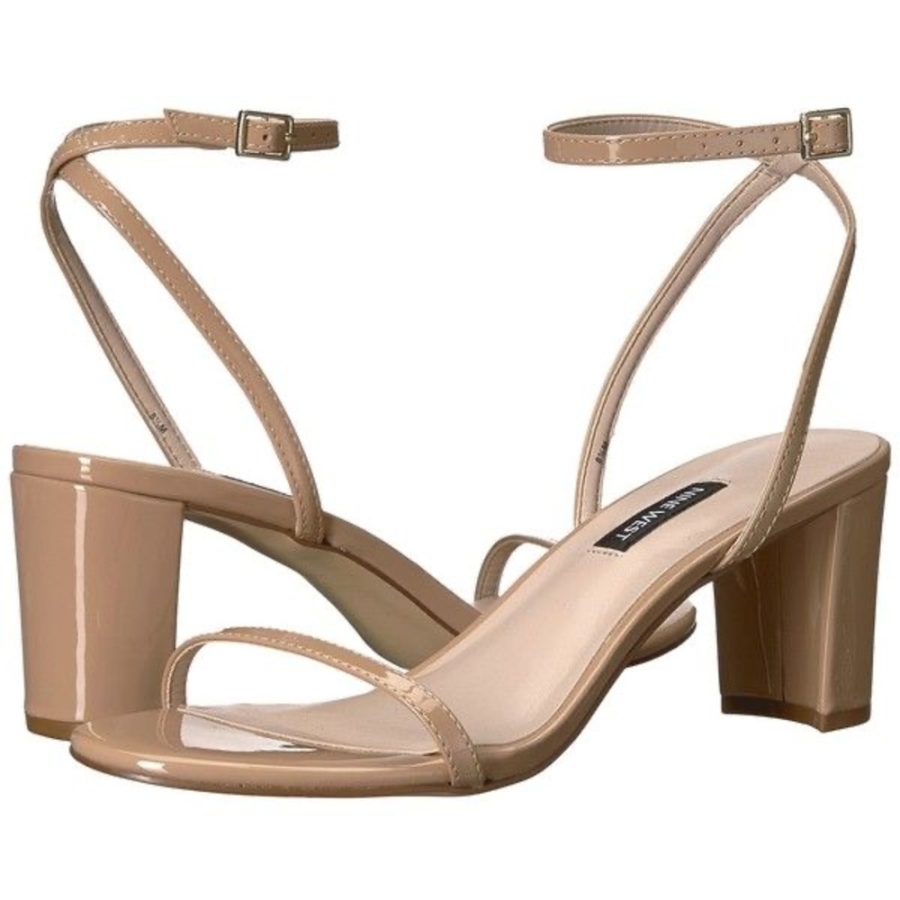 Nine West Ankle Block Heel (Nude)